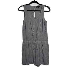 Banana Republic Factory Sleeveless Striped Romper Navy White Size Small